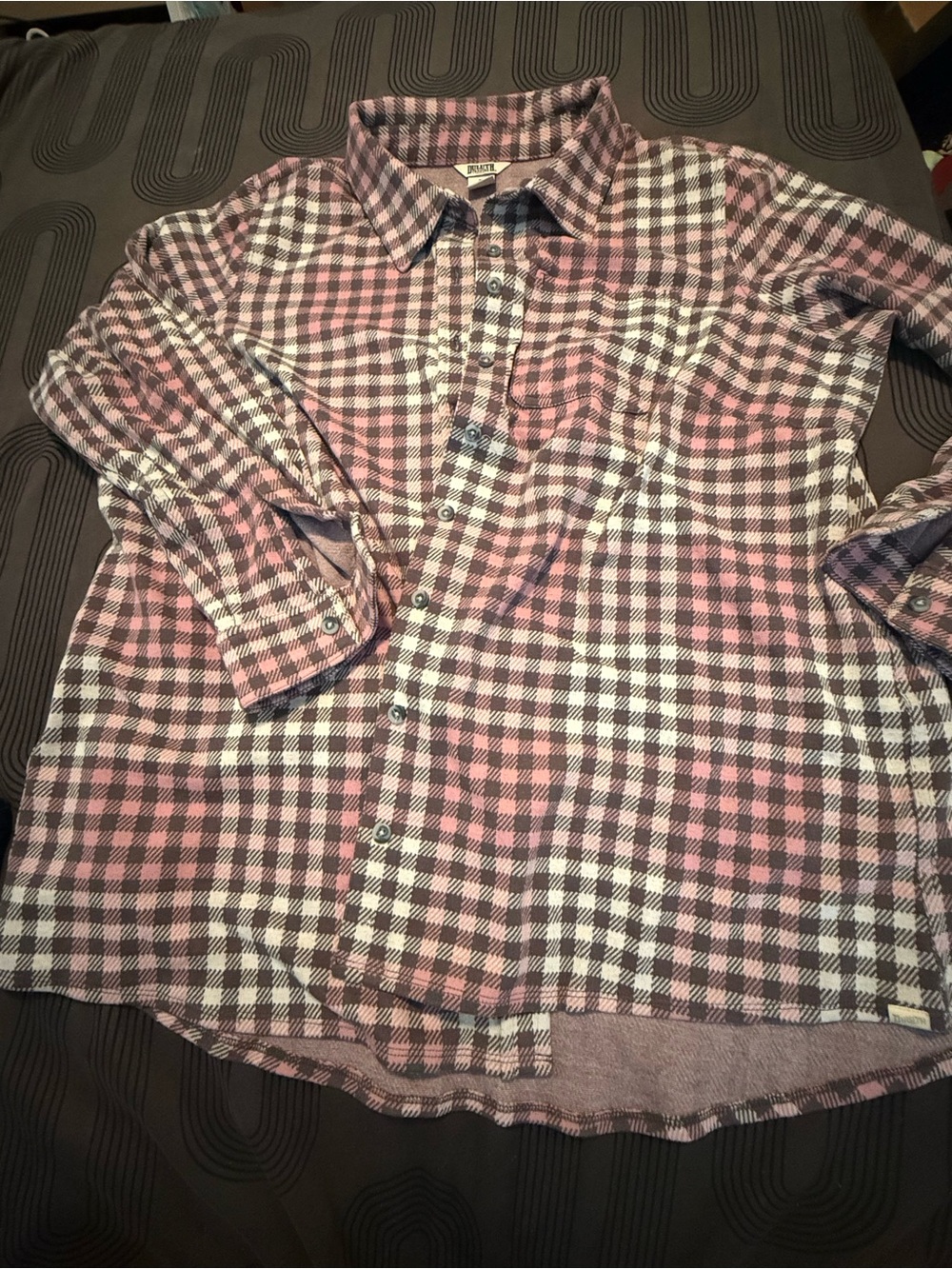 Duluth Trading Co T-shirt Flannel Plaid Shirt